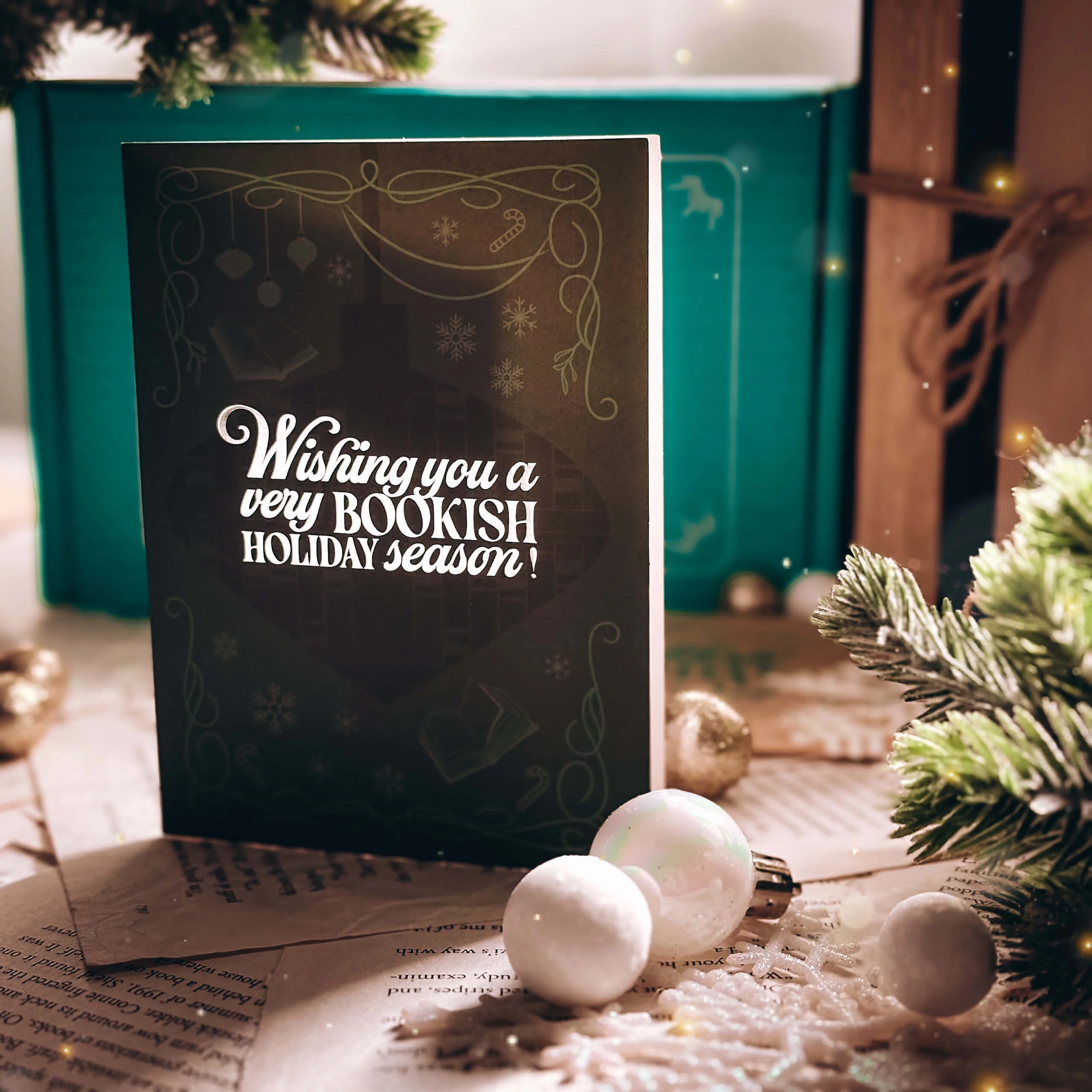 Bookish Holiday Greeting Card Set - Image 2