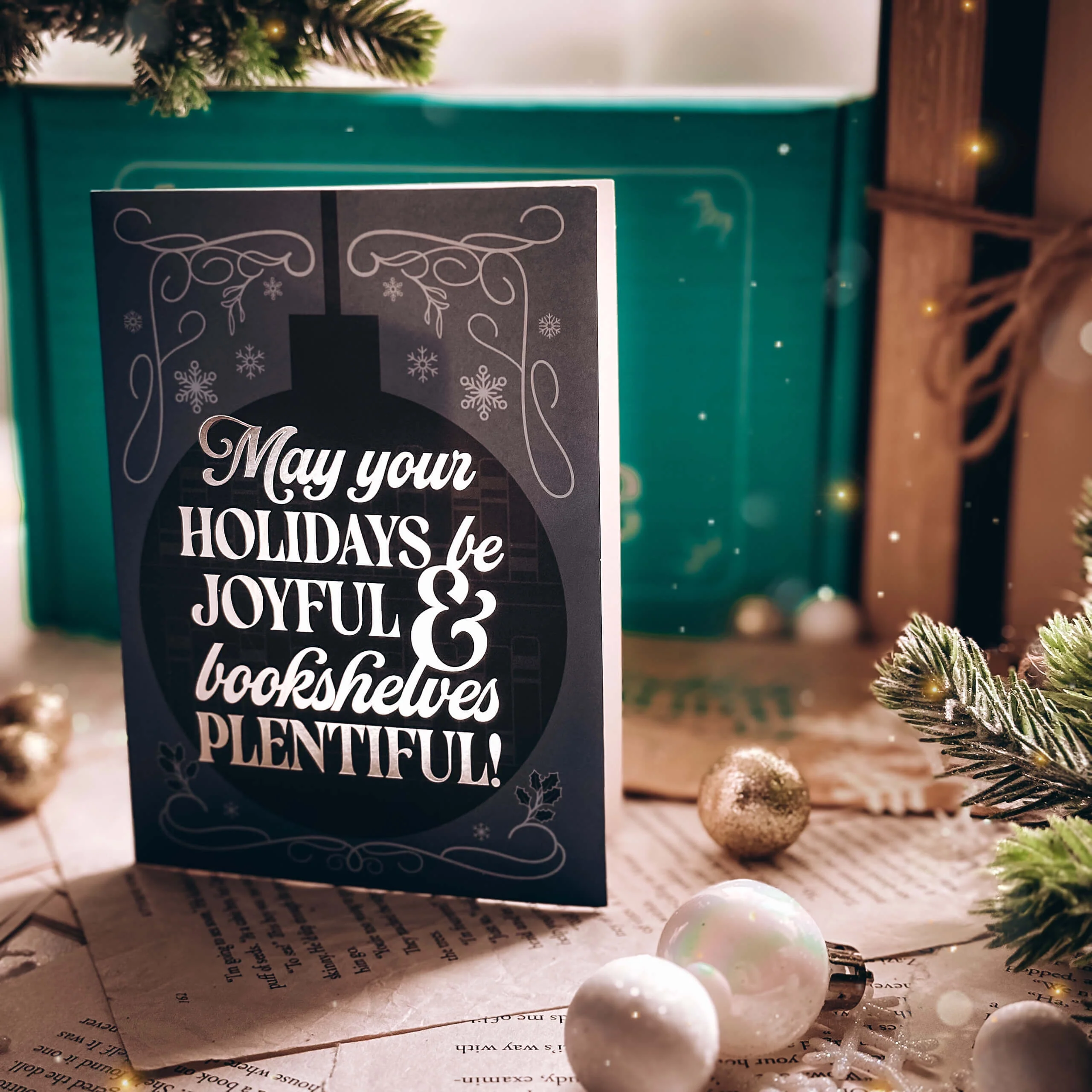 Bookish Holiday Greeting Card Set - Image 3
