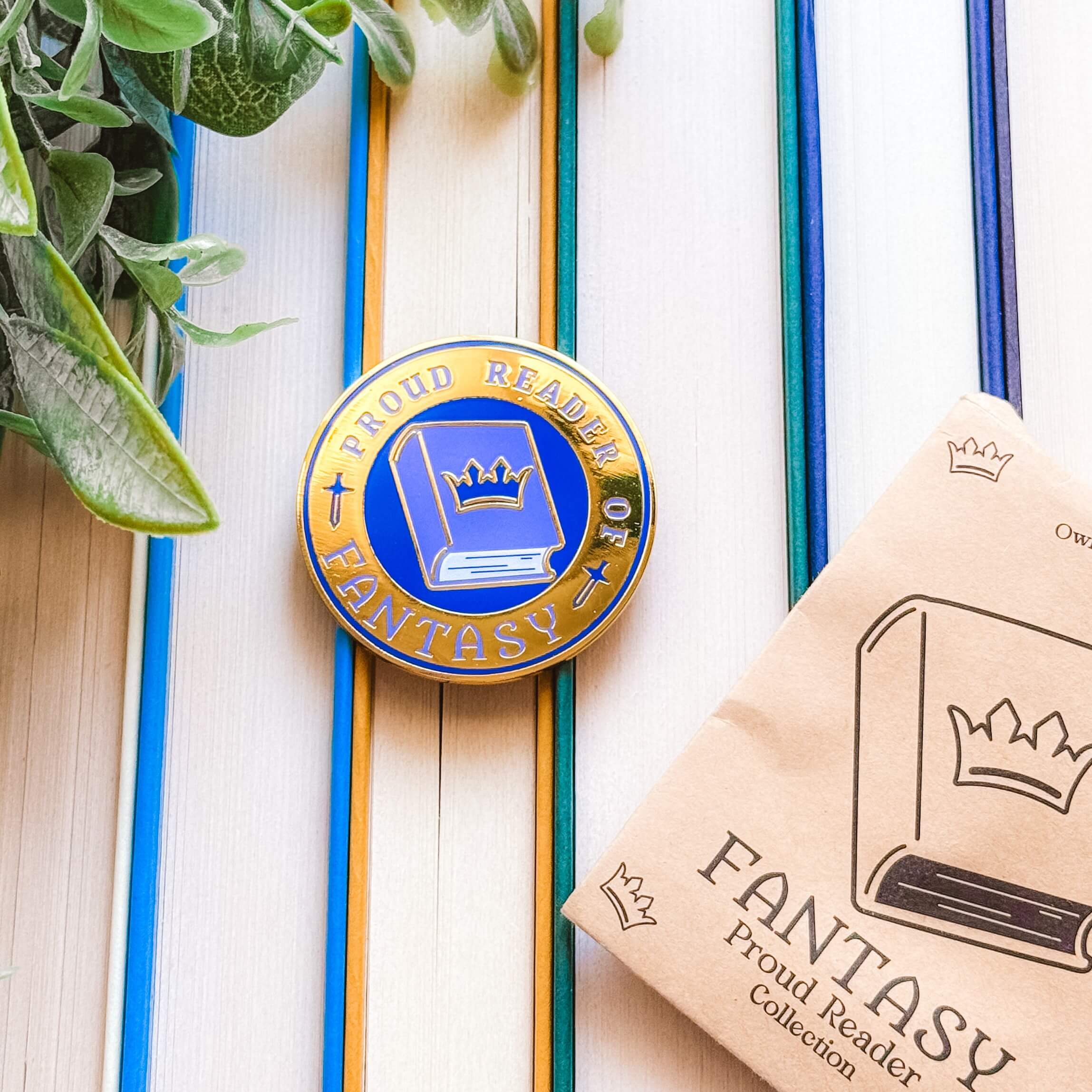 Fantasy Reader Pin
