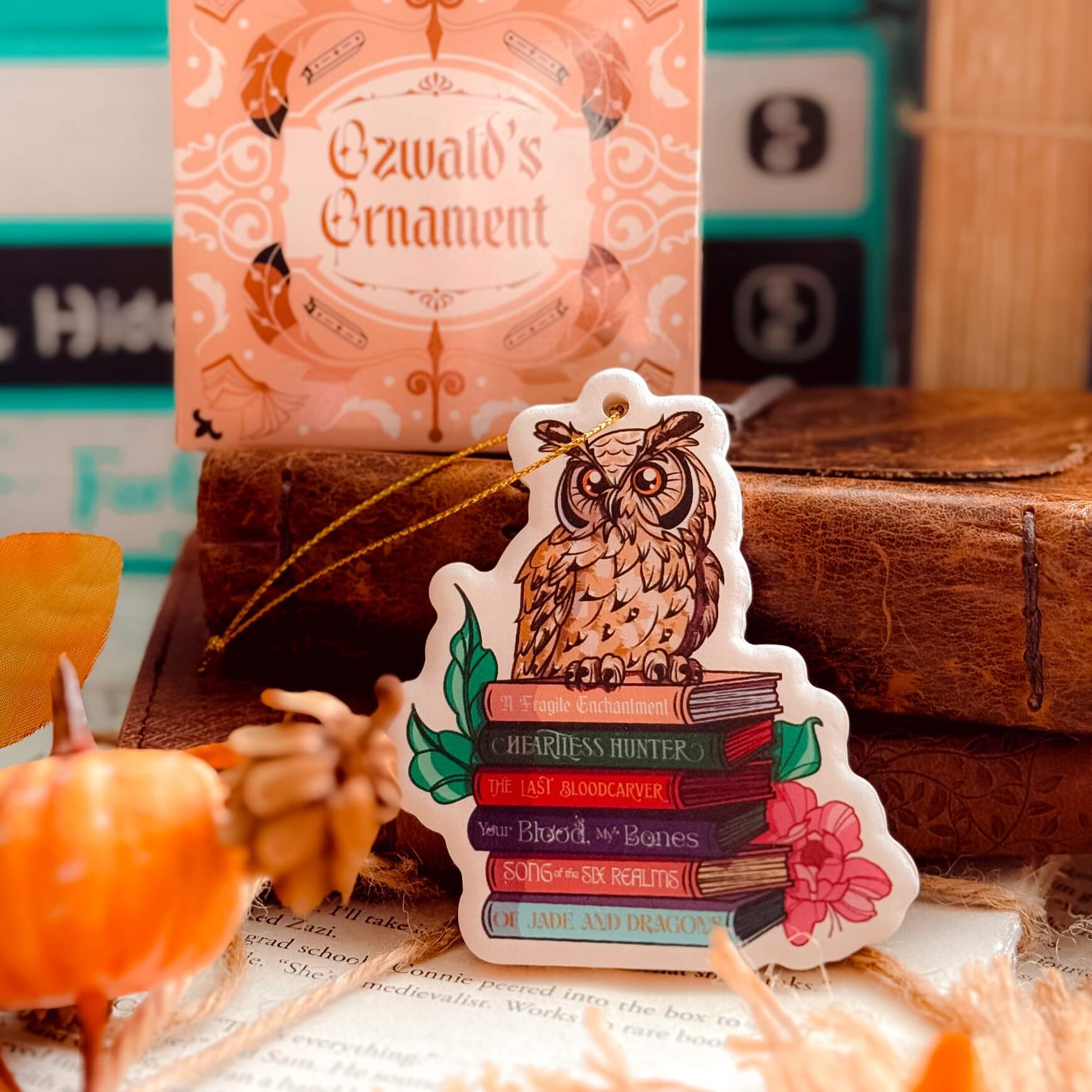 Bookstack Ornament