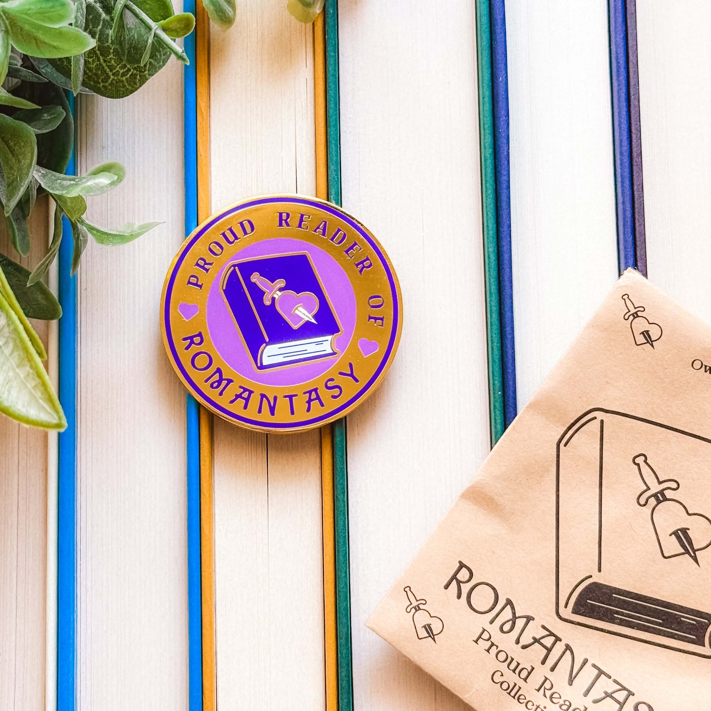 Romantasy Reader Pin