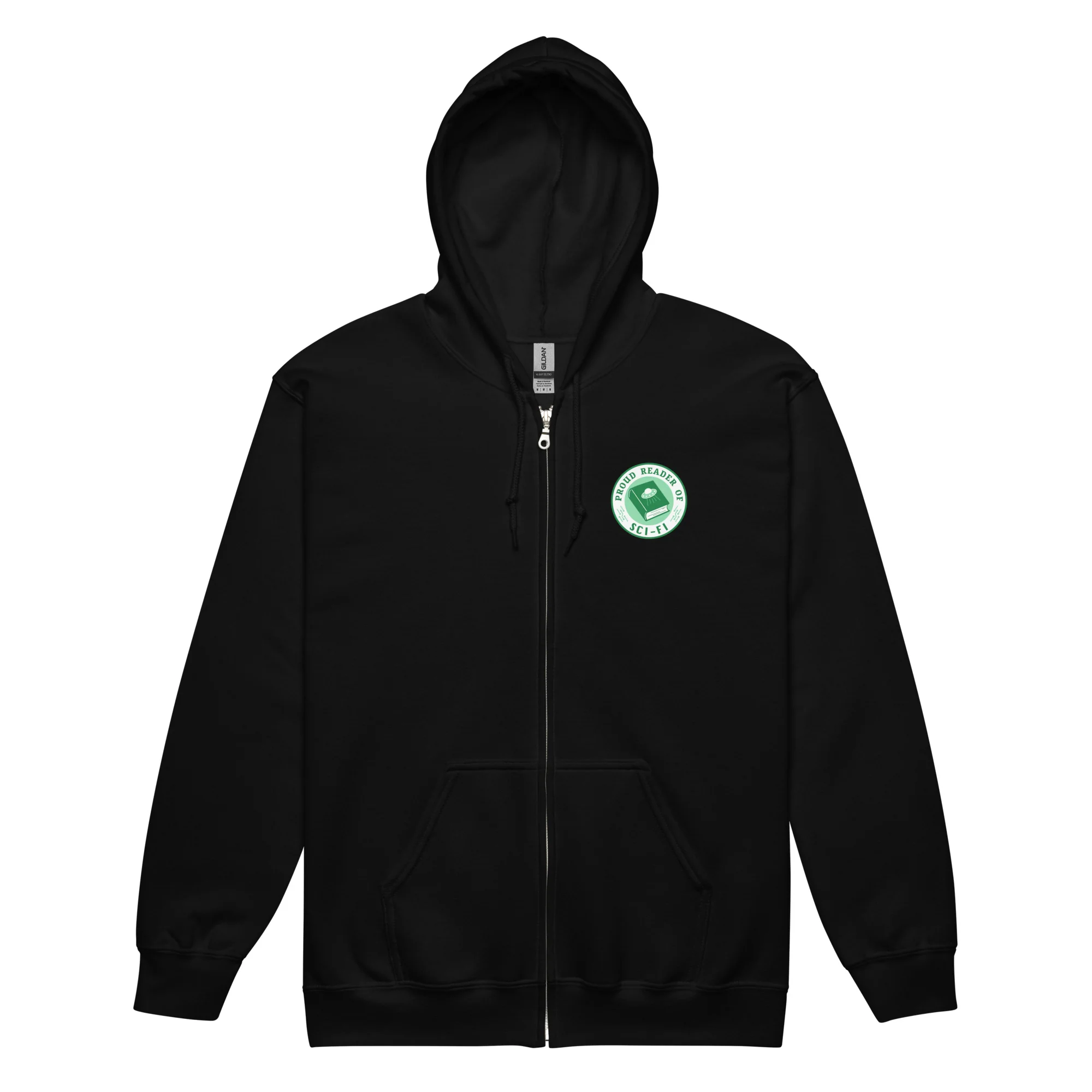 Sci-Fi Reader Zip Hoodie - Image 2