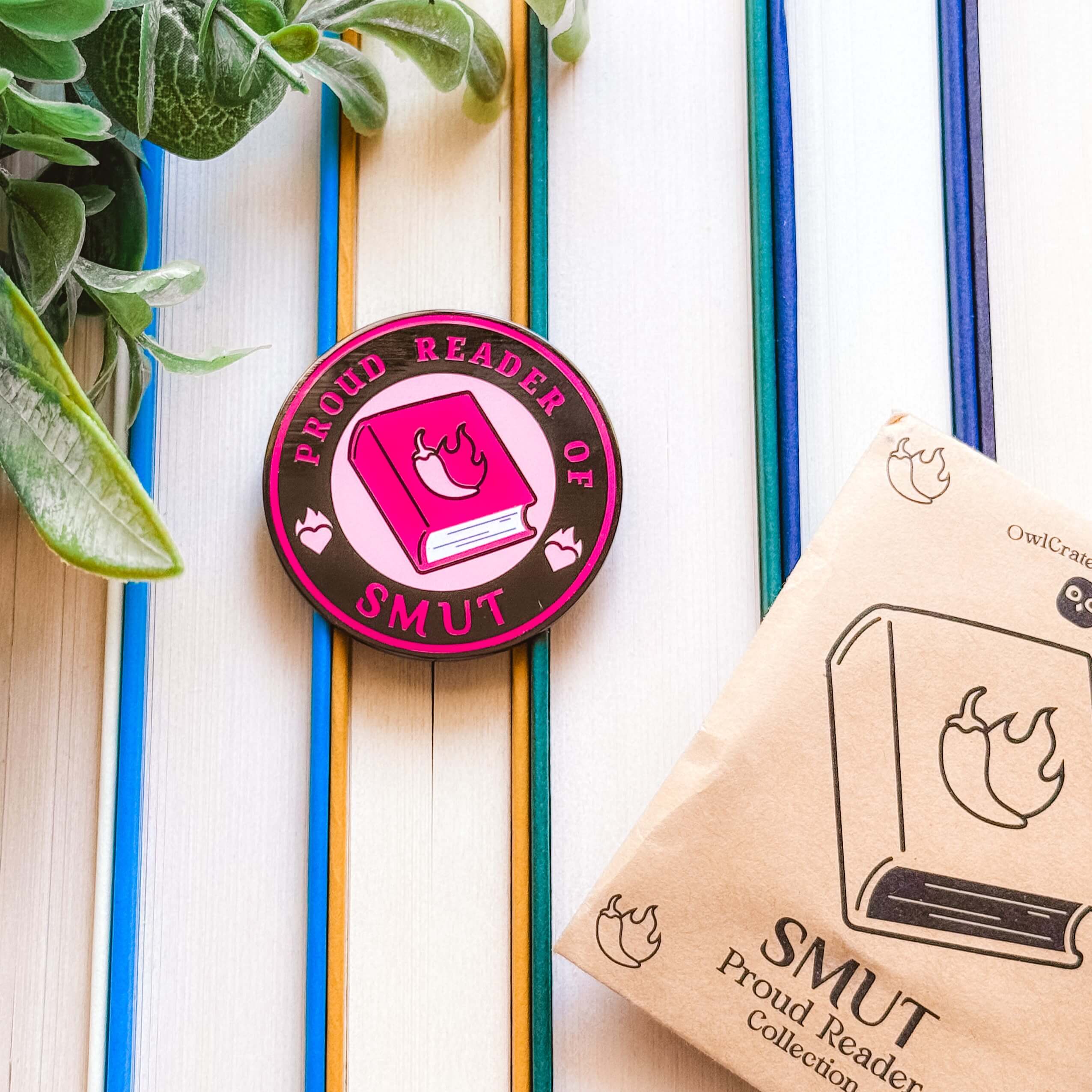Smut Reader Pin