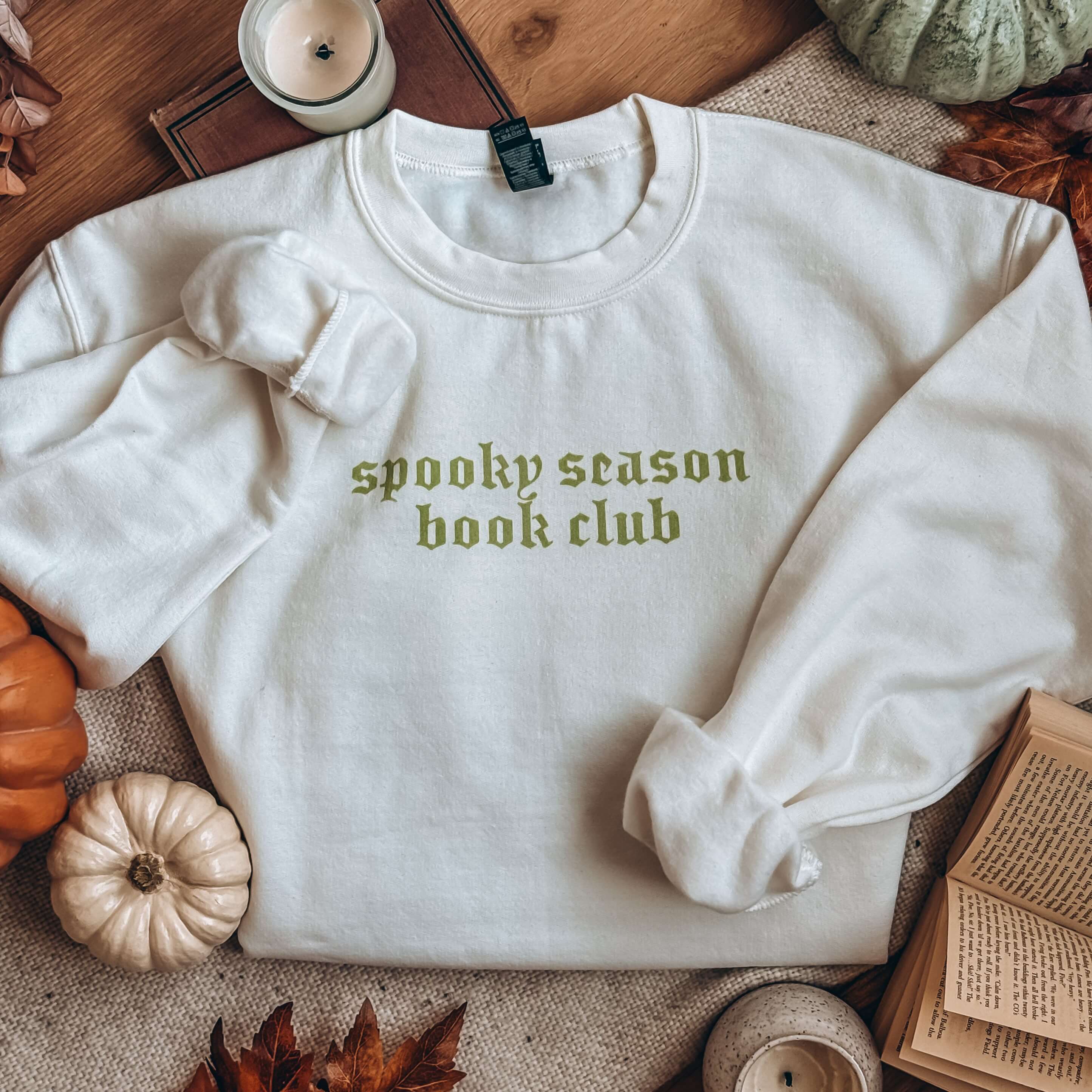 Spell it Out Witch Sweatshirt — White